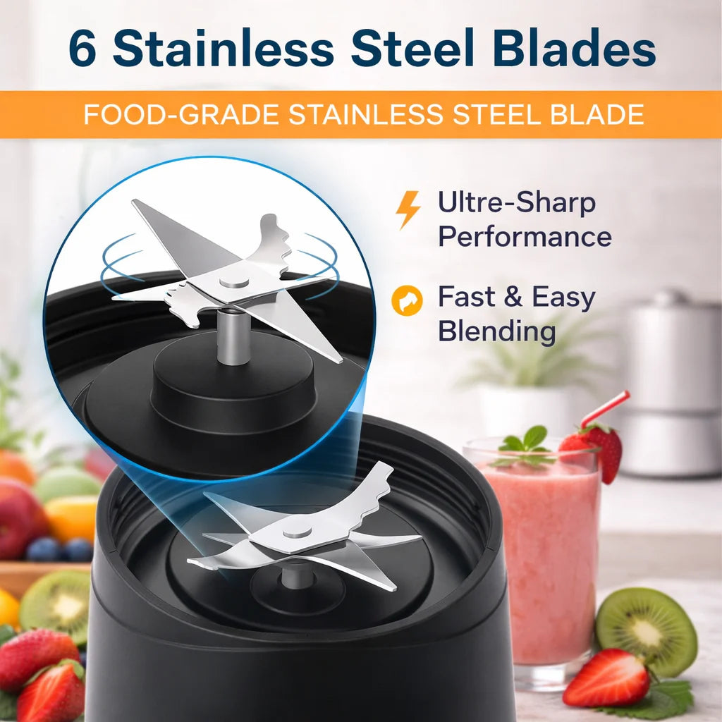 USB rechargeable mini juicer blender