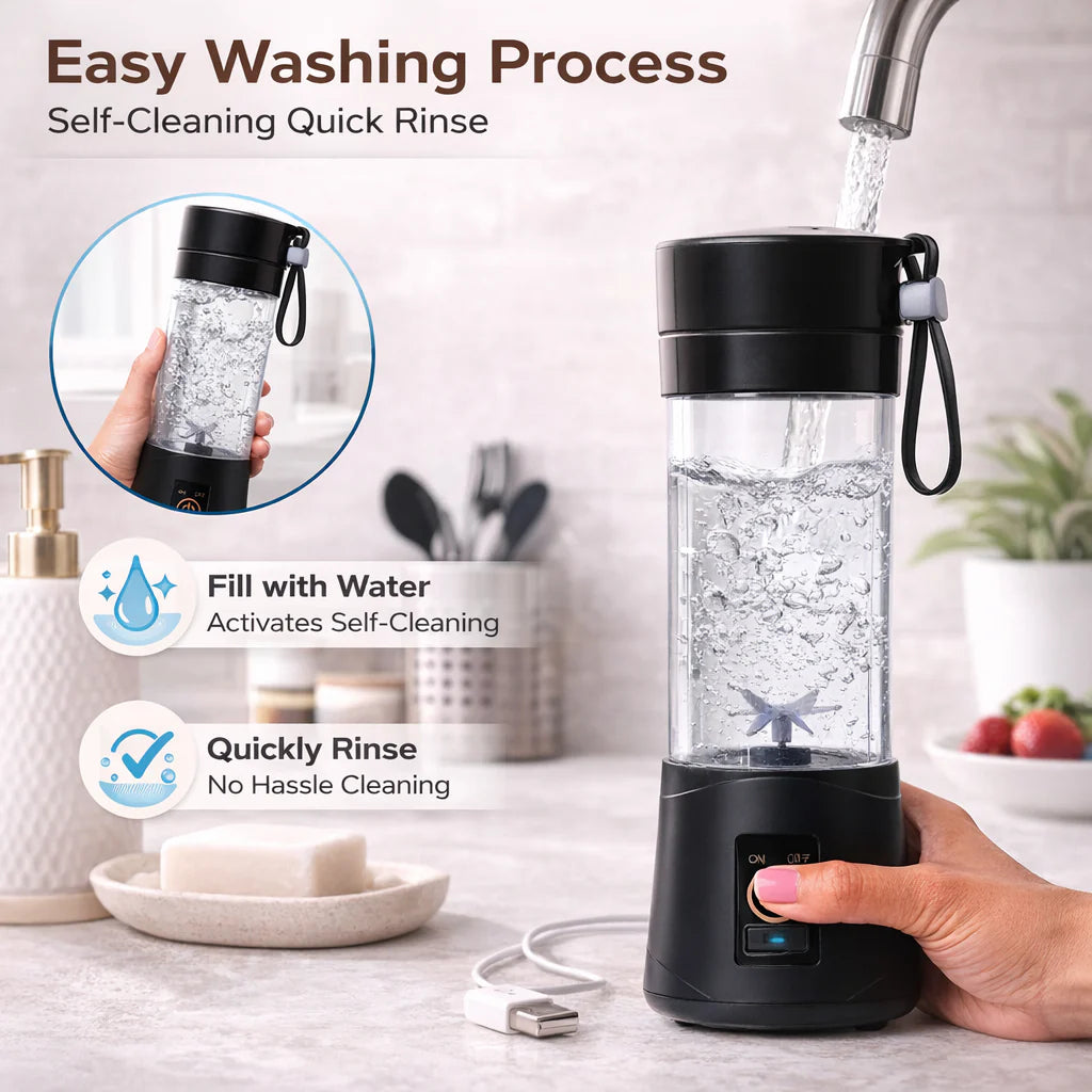 USB rechargeable mini juicer blender