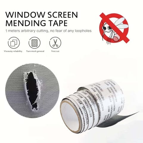 Self Adhesive Window Screen Repair Mesh Tape