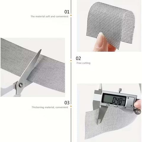 Self Adhesive Window Screen Repair Mesh Tape