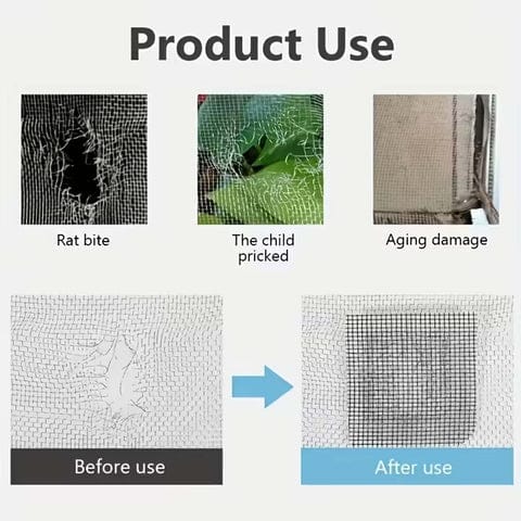 Self Adhesive Window Screen Repair Mesh Tape